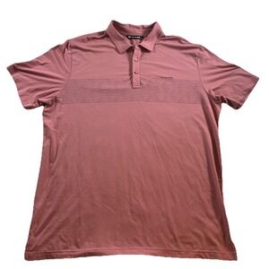 Travis Mathew Shirt Men's XXL Salmon Short Sleeve Golf Polo